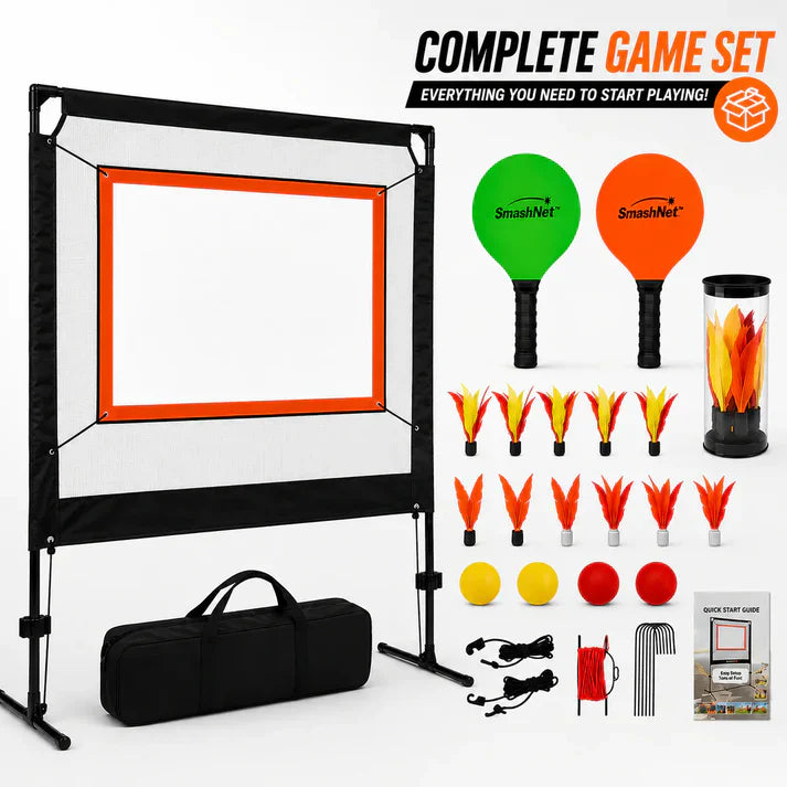 SmashNet Portable Indoor Outdoor Smash Net Interactive Game Kit