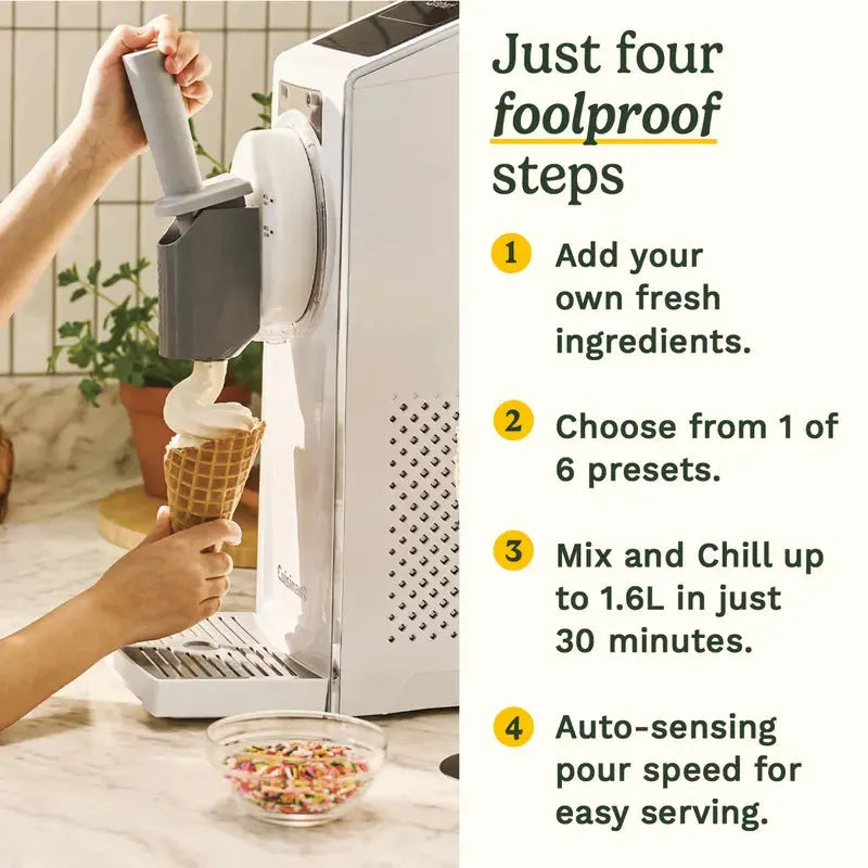 6-in-1 Frozen Dessert Maker | Soft Serve Ice Cream, Slushie, Sorbet & Frozen Drink Machine with Auto Clean