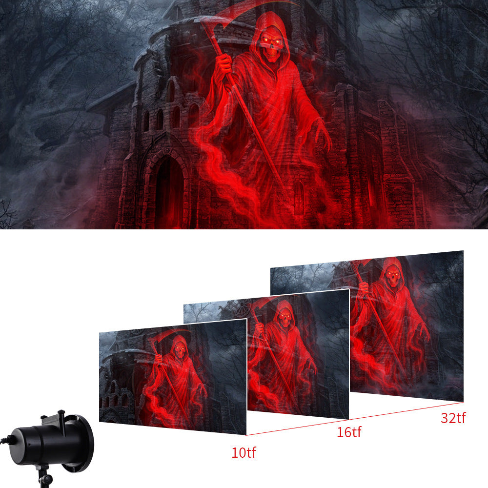 🔥Halloween Skull Dynamic Light 10 Unique HD Projection Patterns