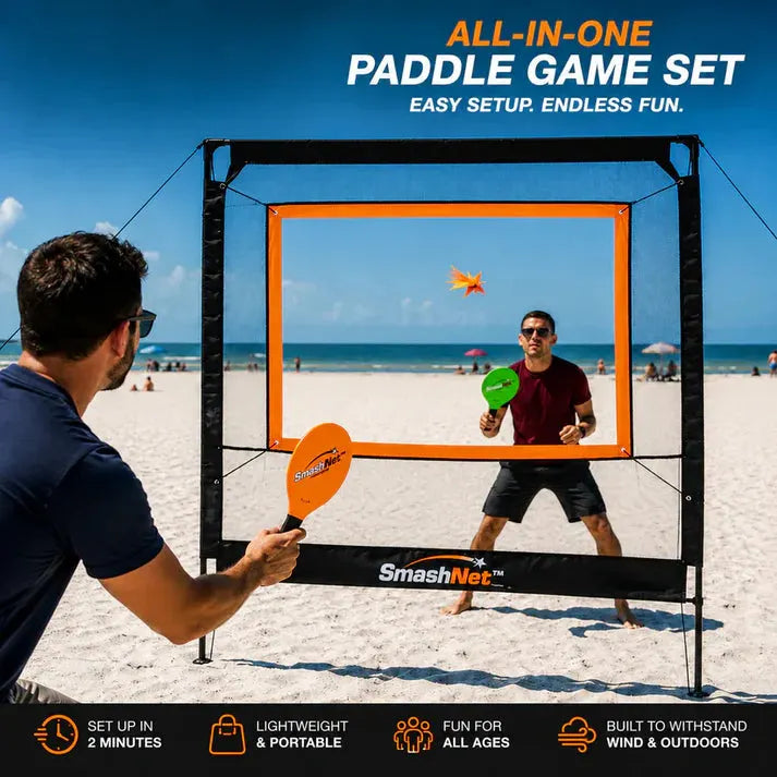 SmashNet Portable Indoor Outdoor Smash Net Interactive Game Kit