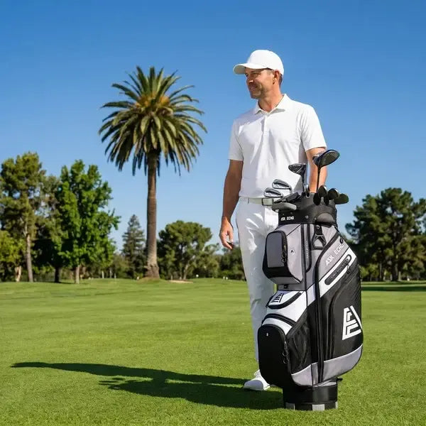 Golf T-LOCK Cart Bag 14 Way Organizer Dividers Quiet Golf Bag