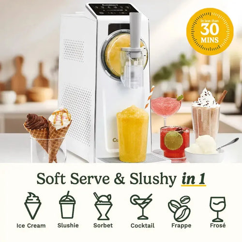 6-in-1 Frozen Dessert Maker | Soft Serve Ice Cream, Slushie, Sorbet & Frozen Drink Machine with Auto Clean