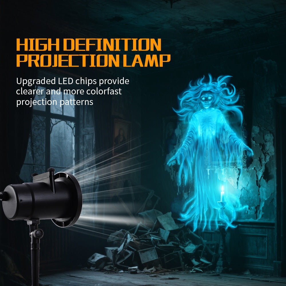 🔥Halloween Skull Dynamic Light 10 Unique HD Projection Patterns